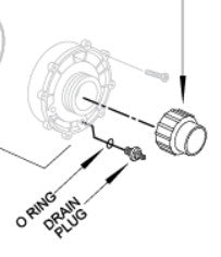 HotSpring Spa Drain Fitting, Jet Pump 1/4IN #32267